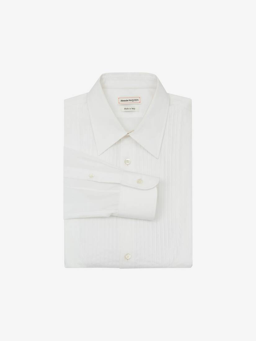 Camisas Alexander McQueen Tuxedo Hombre - Blancos - Mexico 269-NIFPXR